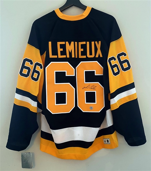 Mario Lemieux Pittsburgh Penguins Signed Adidas Heroes of Hockey 1988-89 Era Jersey