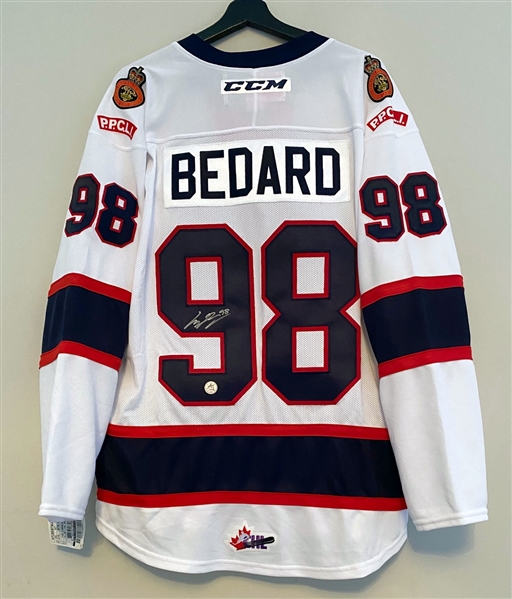 Connor Bedard Signed Regina Pats White CCM Jersey