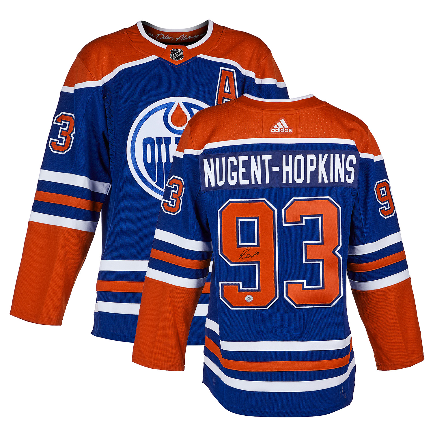 Lot Detail - Ryan Nugent-Hopkins Autographed Edmonton Oilers Adidas Jersey