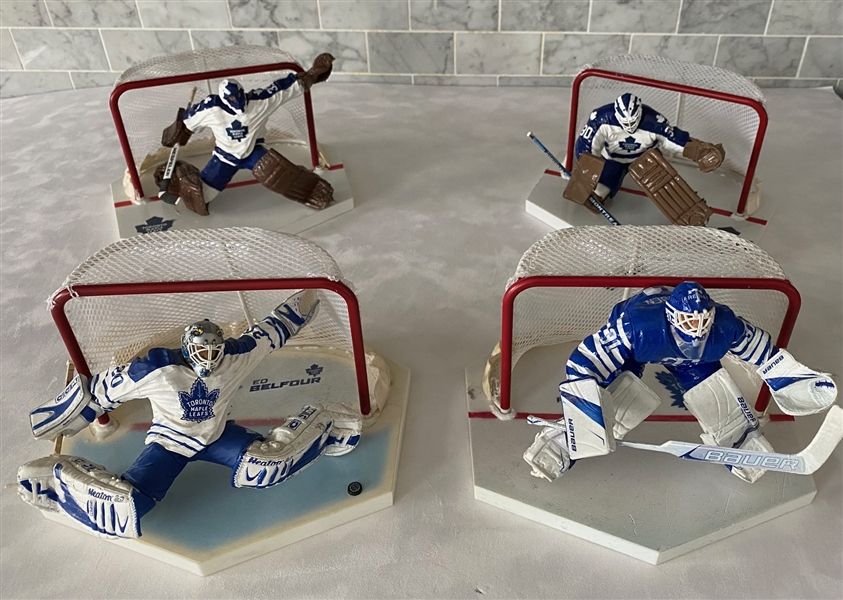 Toronto Maple Leafs Lot of 4 Custom Created Goalie Figurines (Flawed)