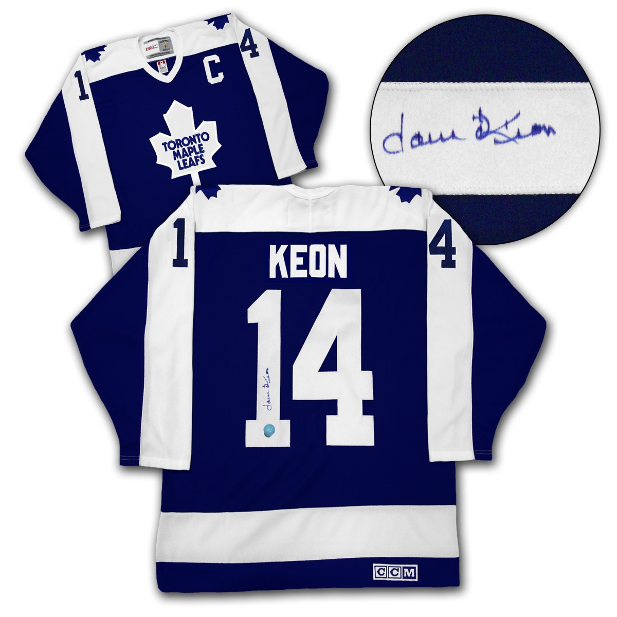 Dave Keon Toronto Maple Leafs Autographed Vintage CCM Jersey