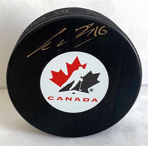 Connor Bedard Team Canada Signed World Juniors Puck