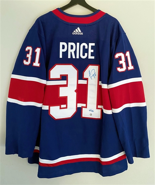 Carey Price Montreal Canadiens Signed Reverse Retro Adidas Jersey #47/131