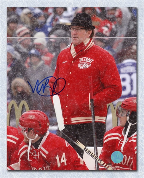 Lot Detail Mike Babcock Detroit Red Wings Autographed Winter Classic Coach 8x10 Photo 