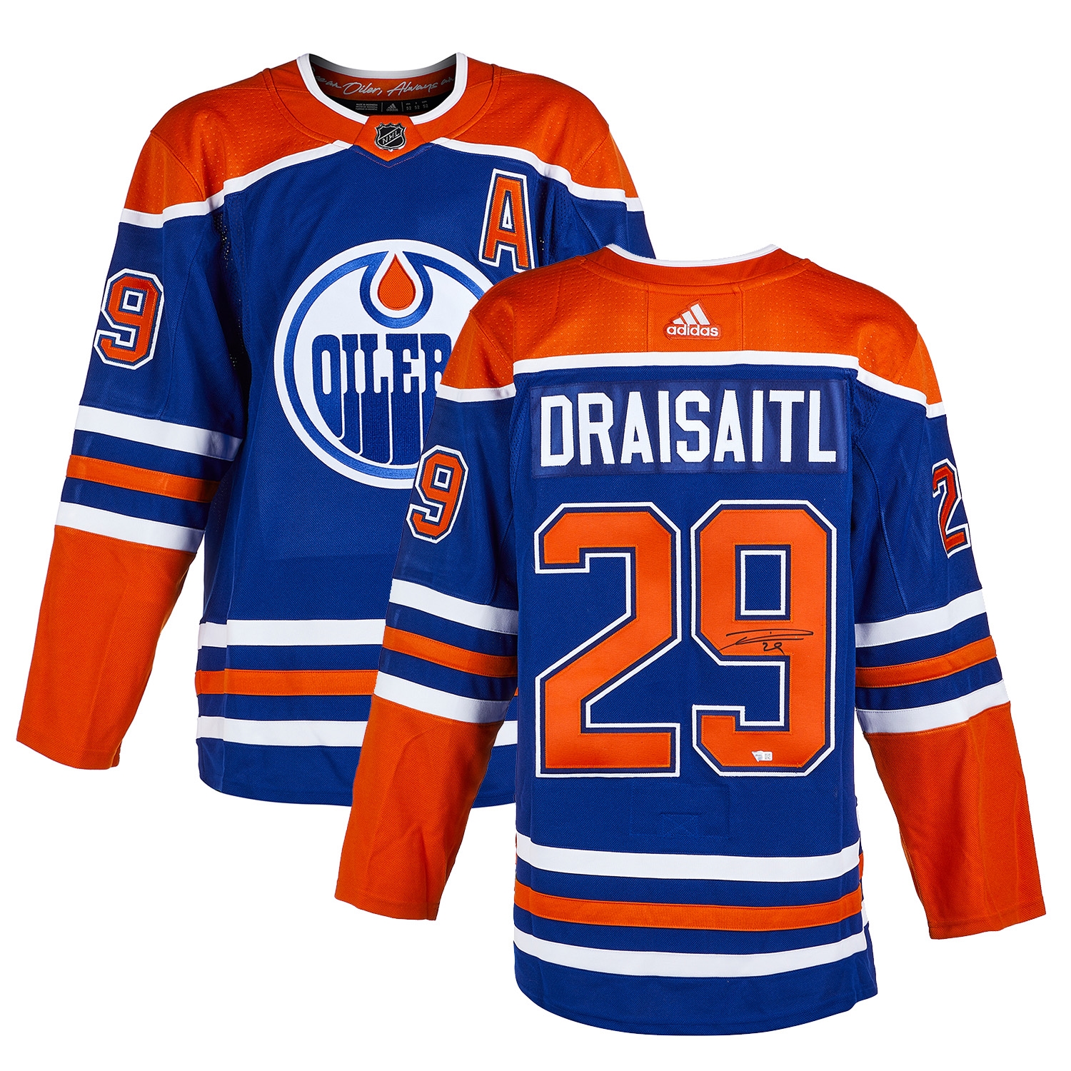 Leon Draisaitl Autographed Edmonton Oilers Adidas Jersey