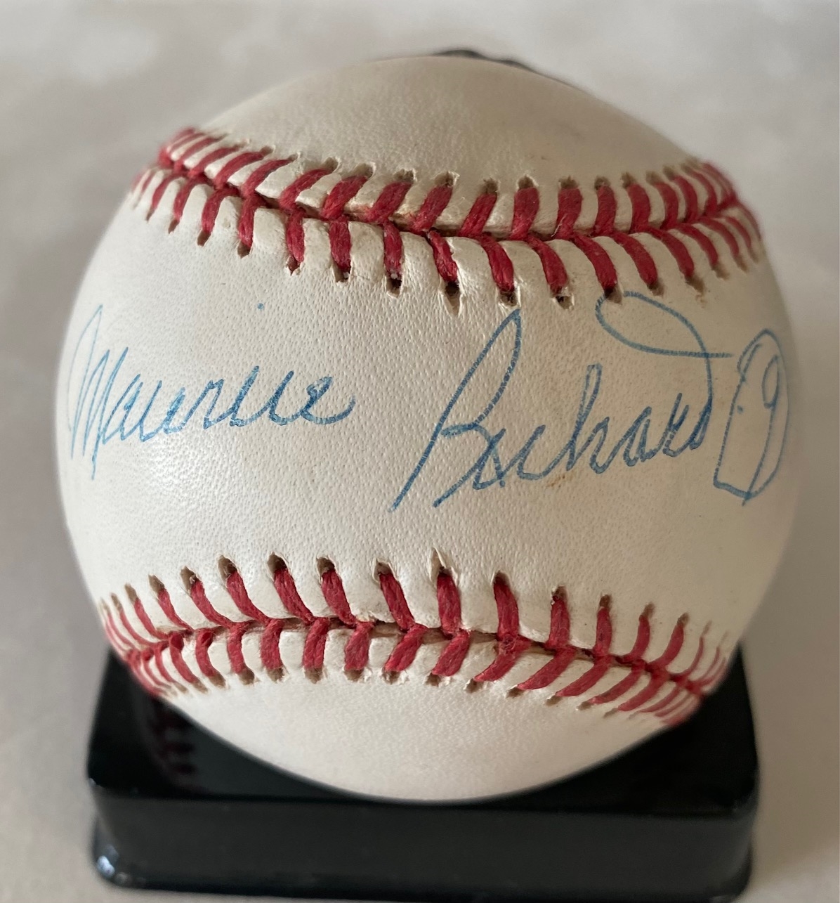 Maurice Richard Signed 1992 Official MLB World Series Baseball