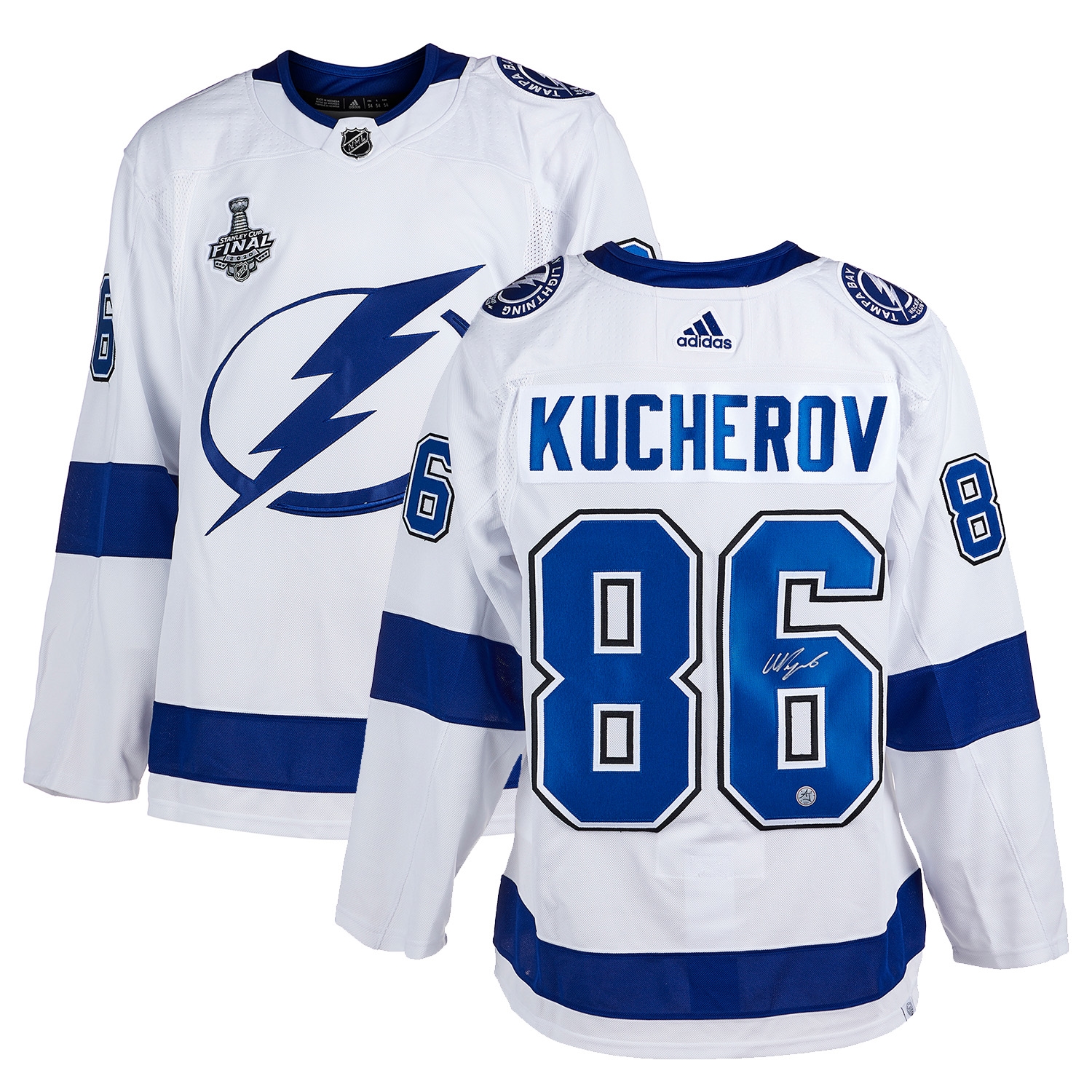 Nikita Kucherov Signed Tampa Bay Lightning 2020 Stanley Cup Adidas Jersey