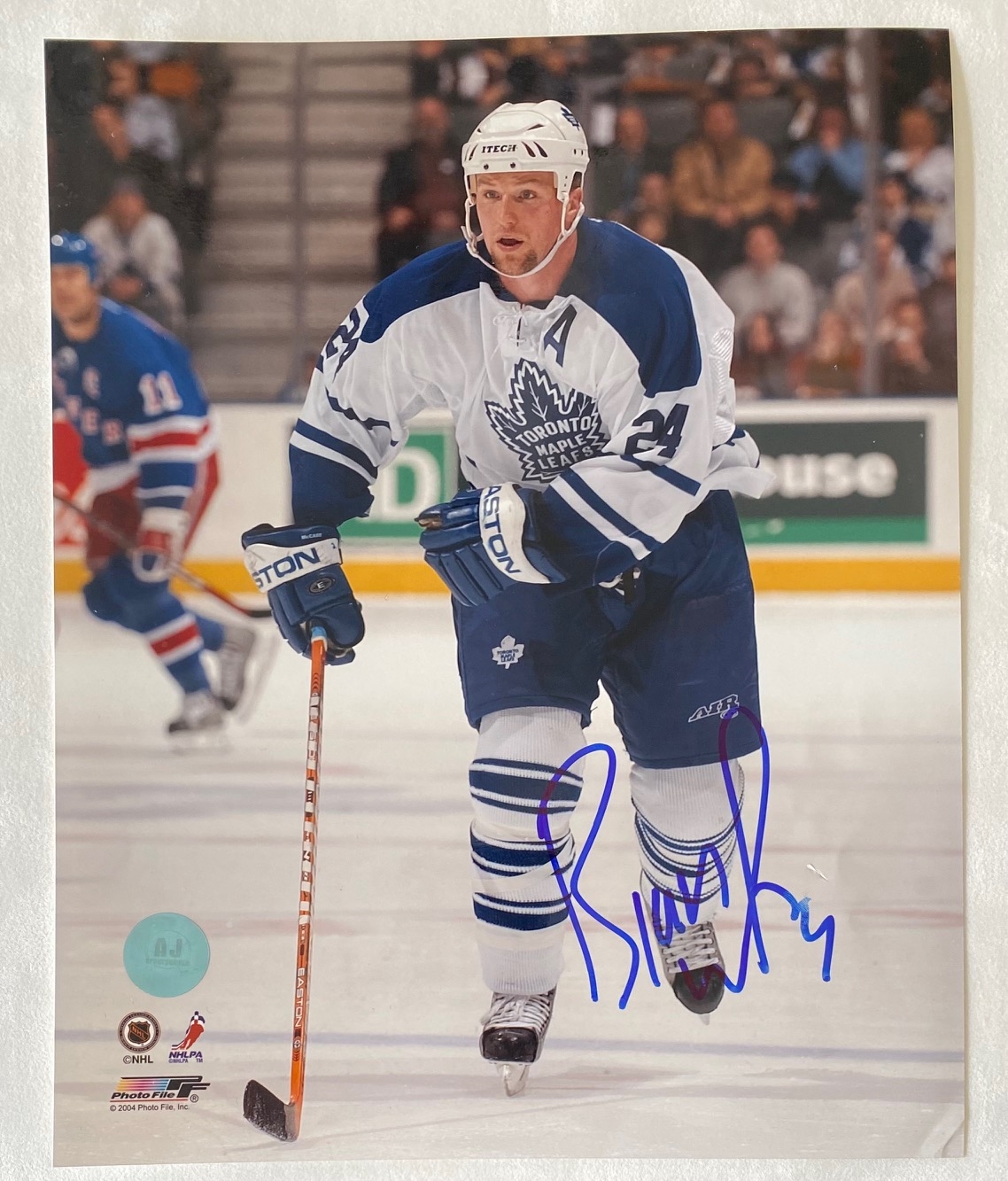 Bryan McCabe Toronto Maple Leafs Signed 8x10 Photo (Flawed)