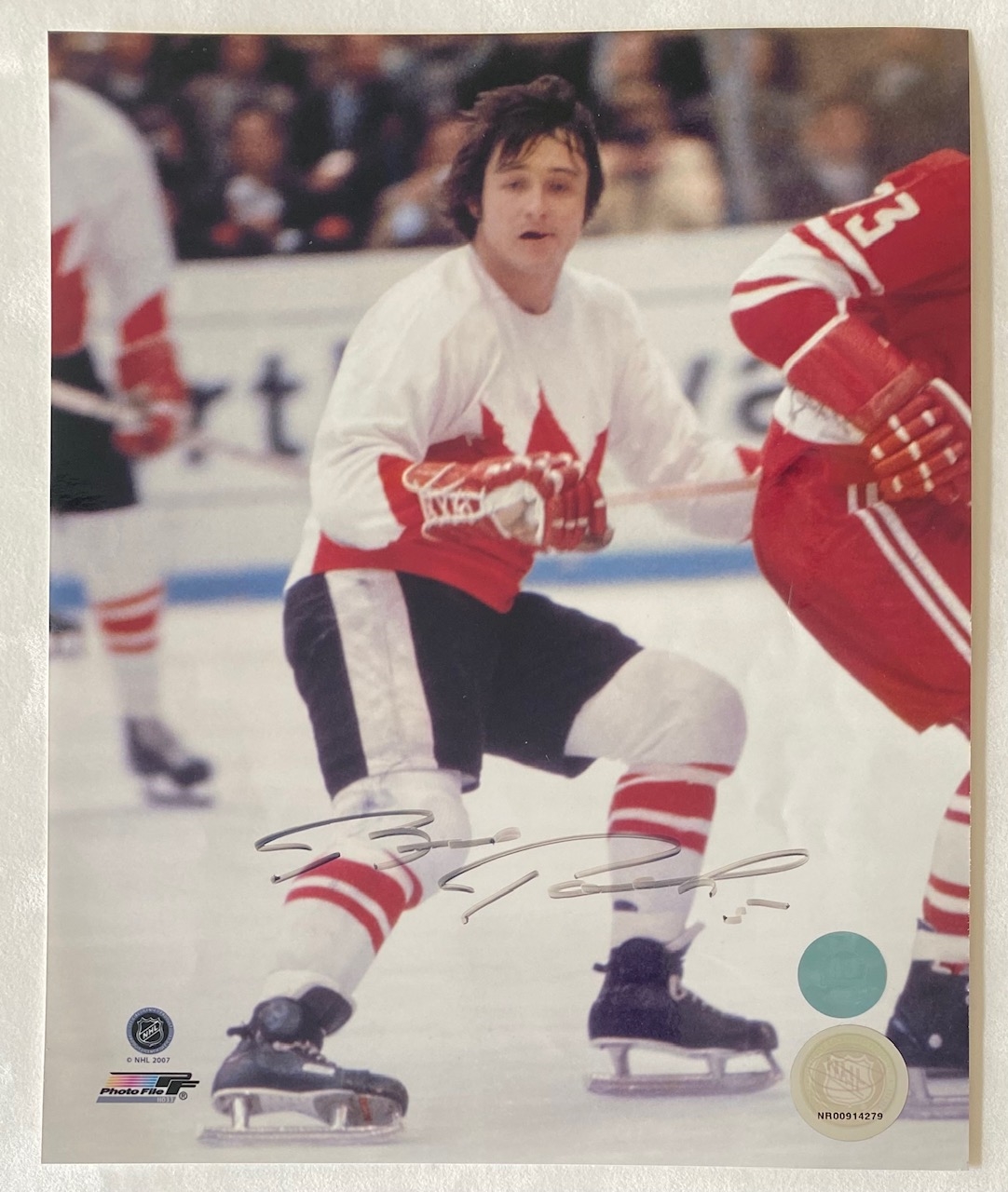 Brad Park Team Canada Signed 8x10 Photo (Flawed)