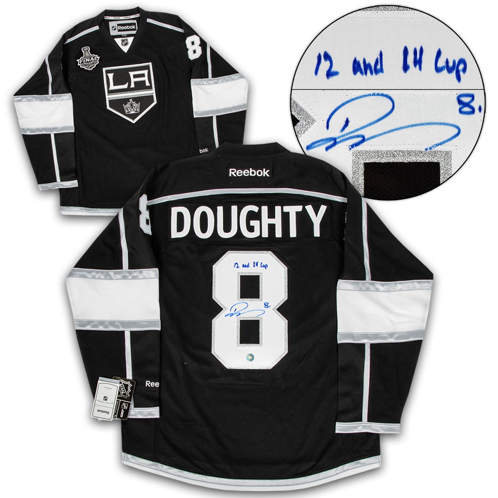 Drew Doughty Los Angeles Kings Signed & Inscribed Stanley Cup Reebok Jersey