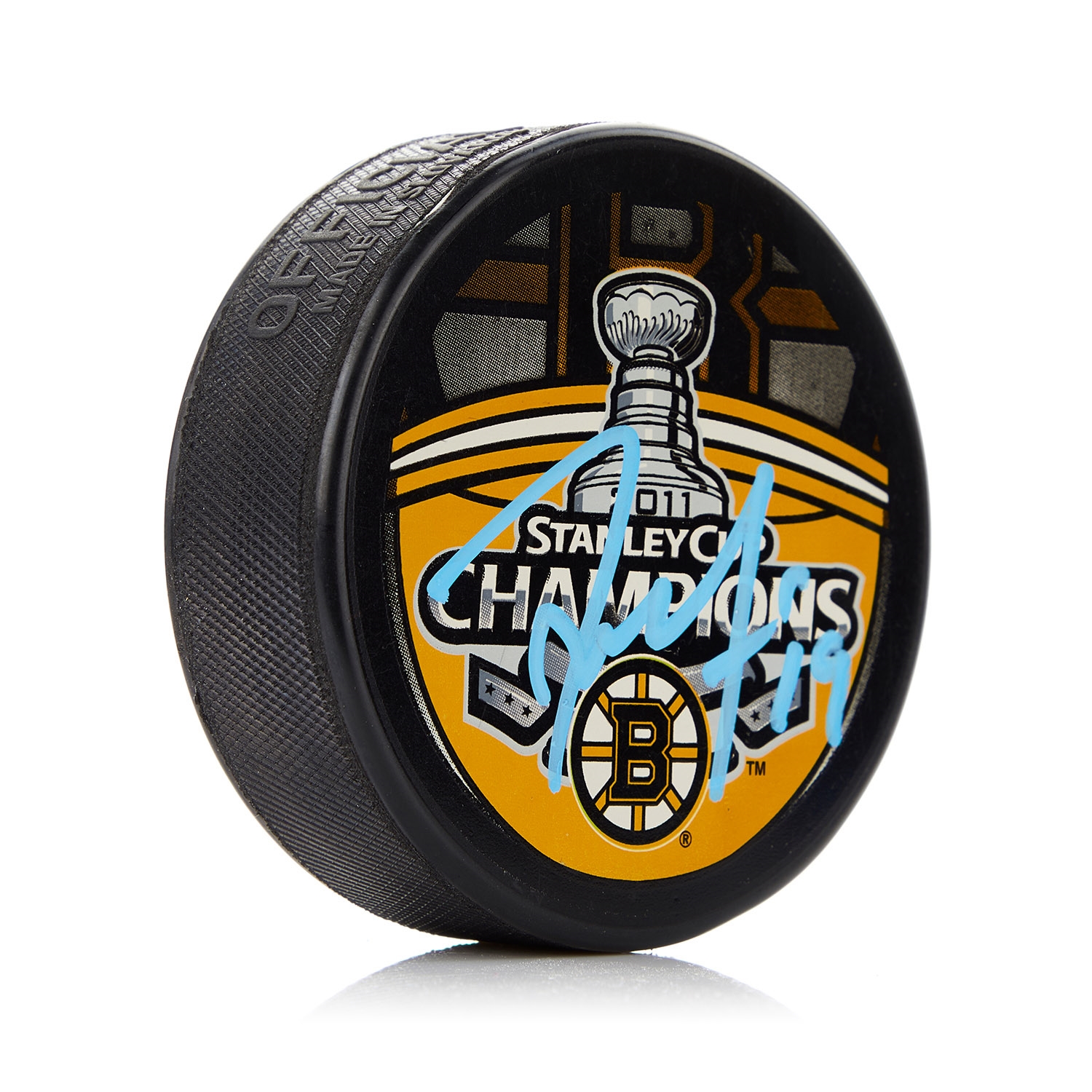 Tyler Seguin Boston Bruins Signed 2011 Stanley Cup Puck