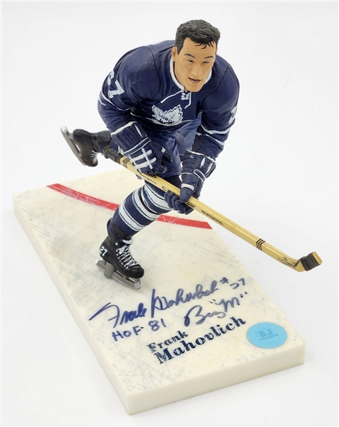 Frank Mahovlich Autographed Toronto Maple Leafs McFarlane Figurine