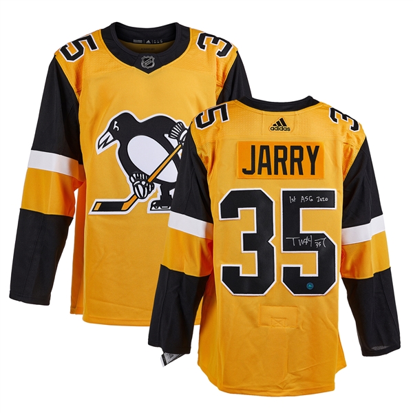 Tristan Jarry Pittsburgh Penguins Signed 1st All Star Alt Adidas Jersey