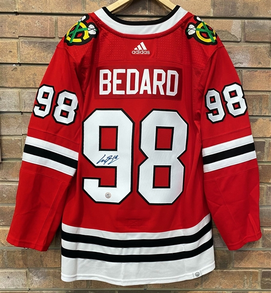 Connor Bedard Signed Chicago Blackhawks Adidas Jersey