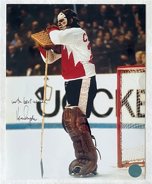 Ken Dryden Team Canada Signed 1972 Summit Series 8x10 Photo