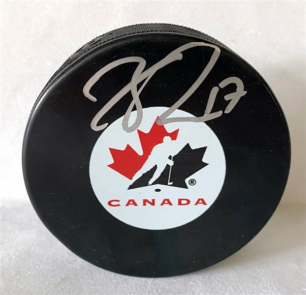 Connor McDavid Signed Team Canada Hockey Puck