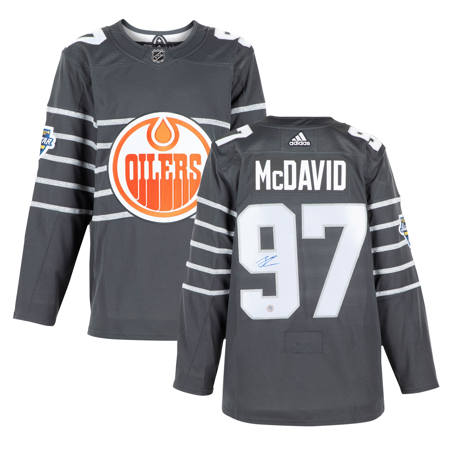 Connor McDavid Autographed 2020 NHL All-Star Game adidas Jersey