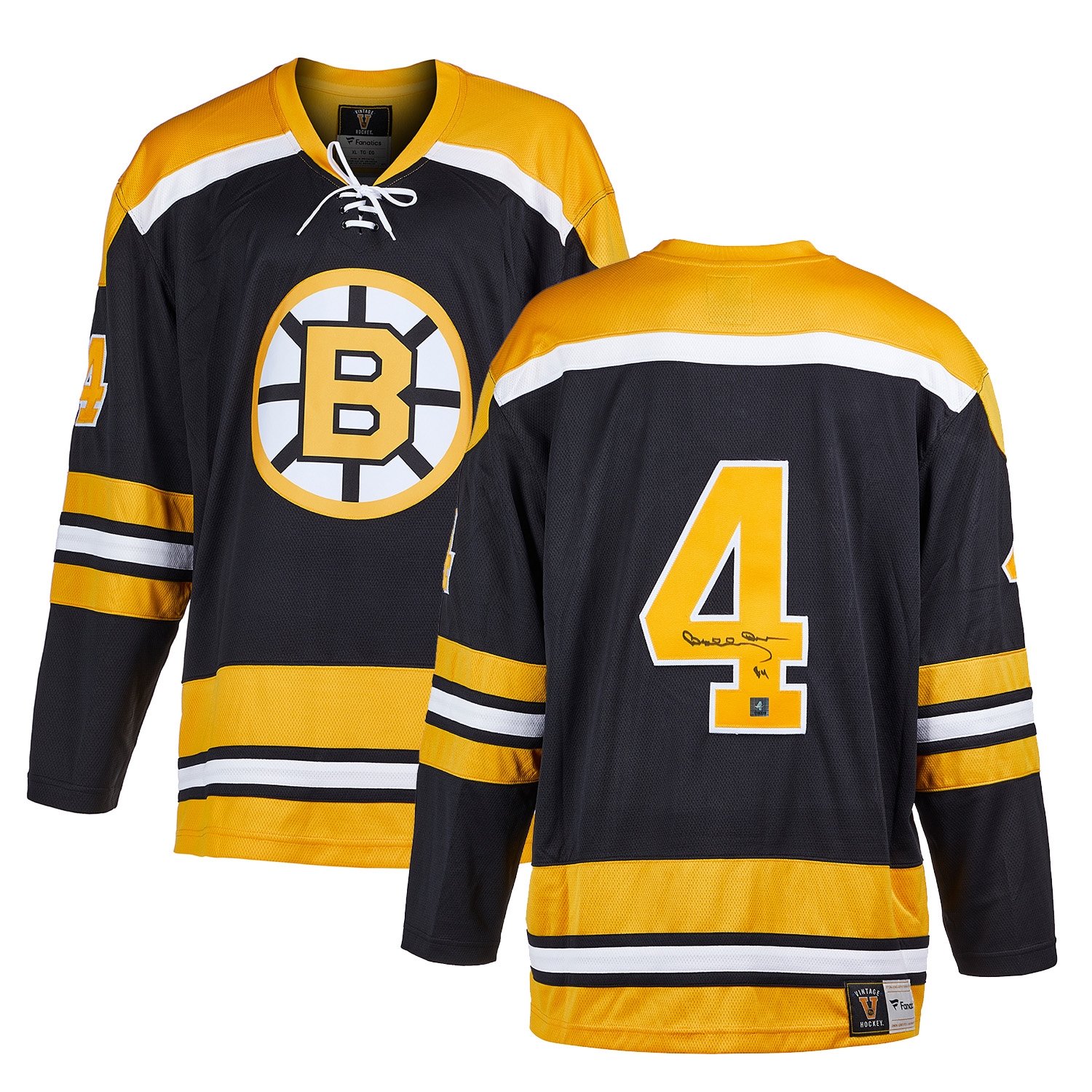 Bobby Orr Signed Boston Bruins Throwback Fanatics Jersey