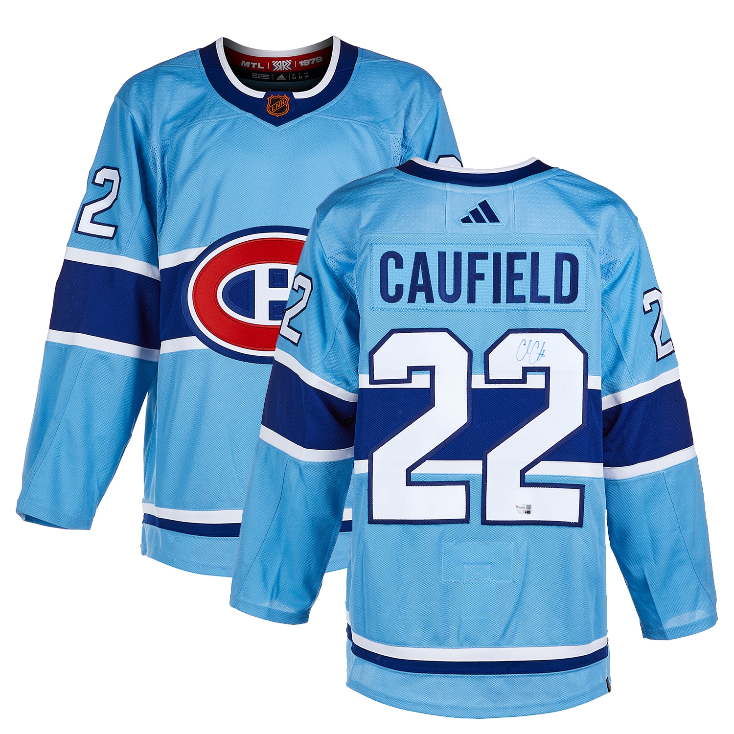 Cole Caufield Signed Montreal Canadiens Reverse Retro 2.0 adidas Jersey