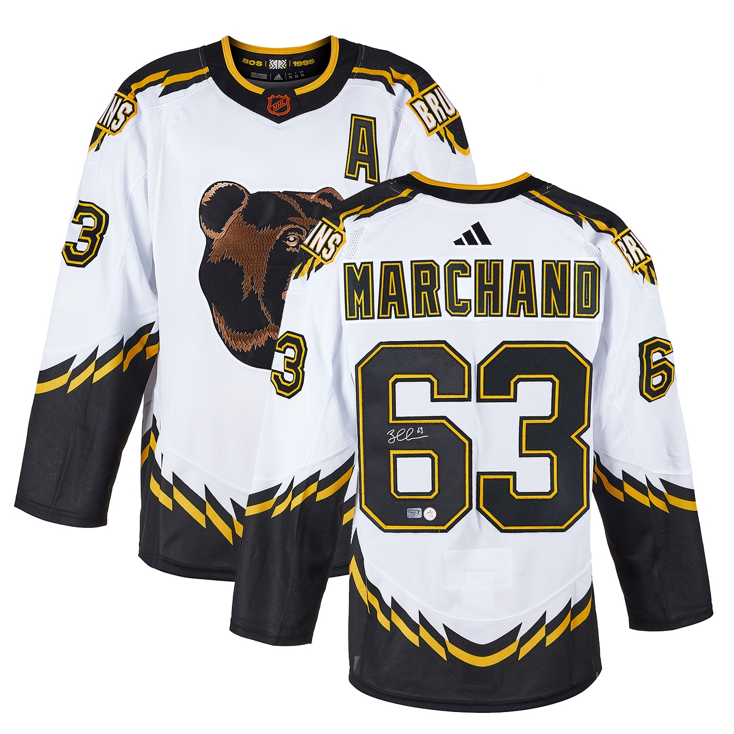 Brad Marchand Signed Boston Bruins Reverse Retro 2.0 adidas Jersey