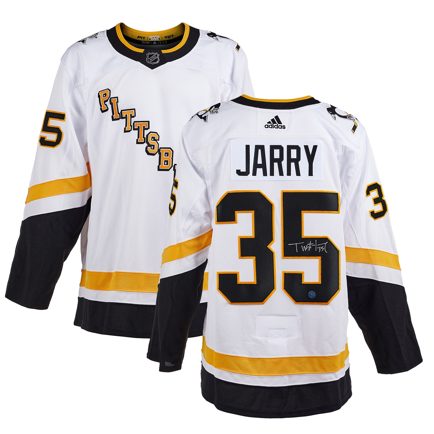 Tristan Jarry Pittsburgh Penguins Autographed Reverse Retro adidas Jersey
