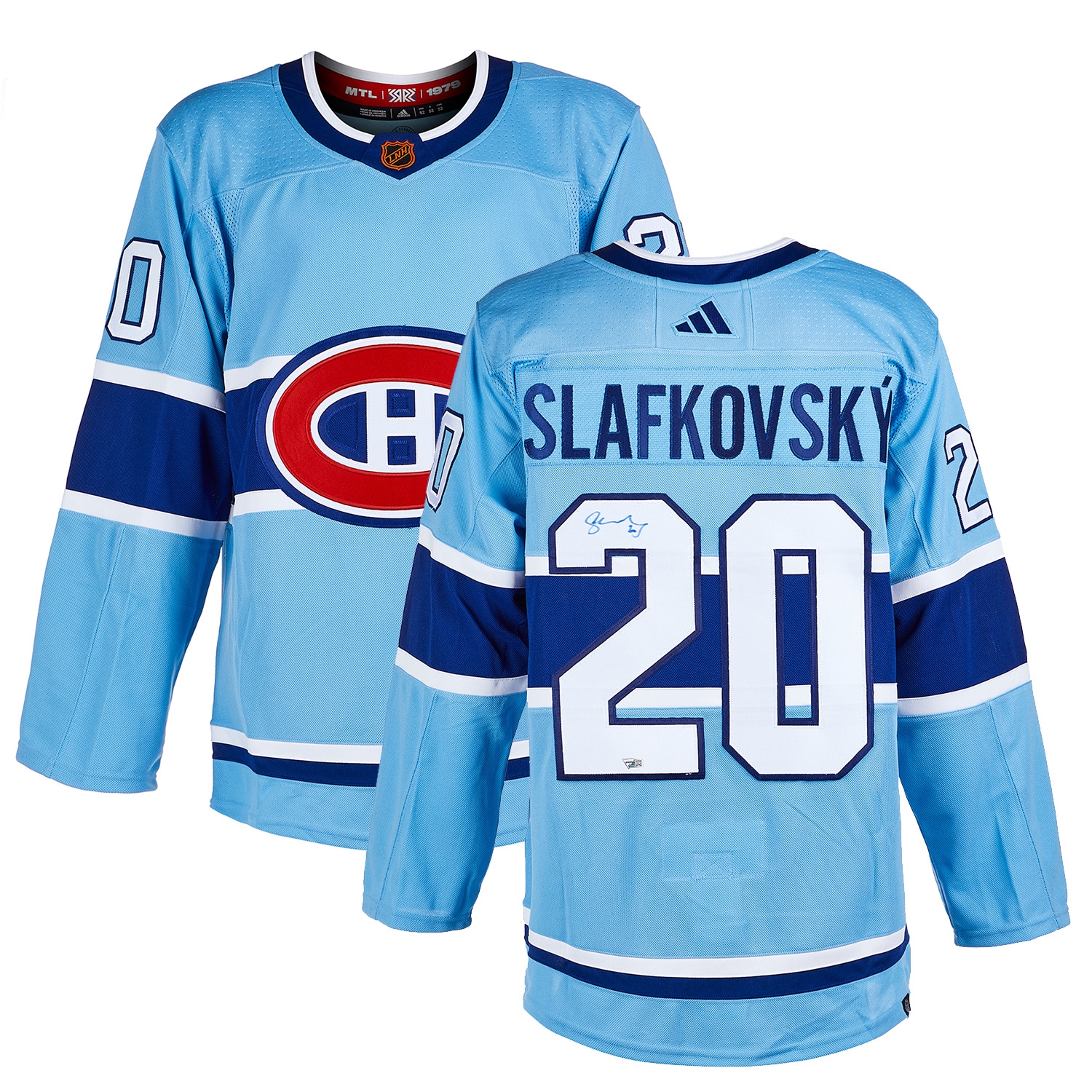 Juraj Slafkovsky Signed Montreal Canadiens Reverse Retro 2.0 adidas Jersey