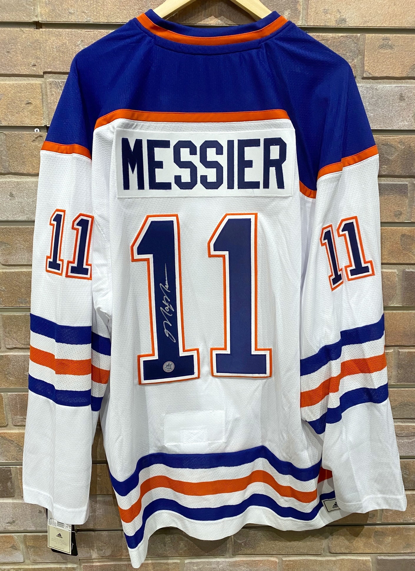 Mark Messier Edmonton Oilers Signed Adidas Team Classic White Jersey