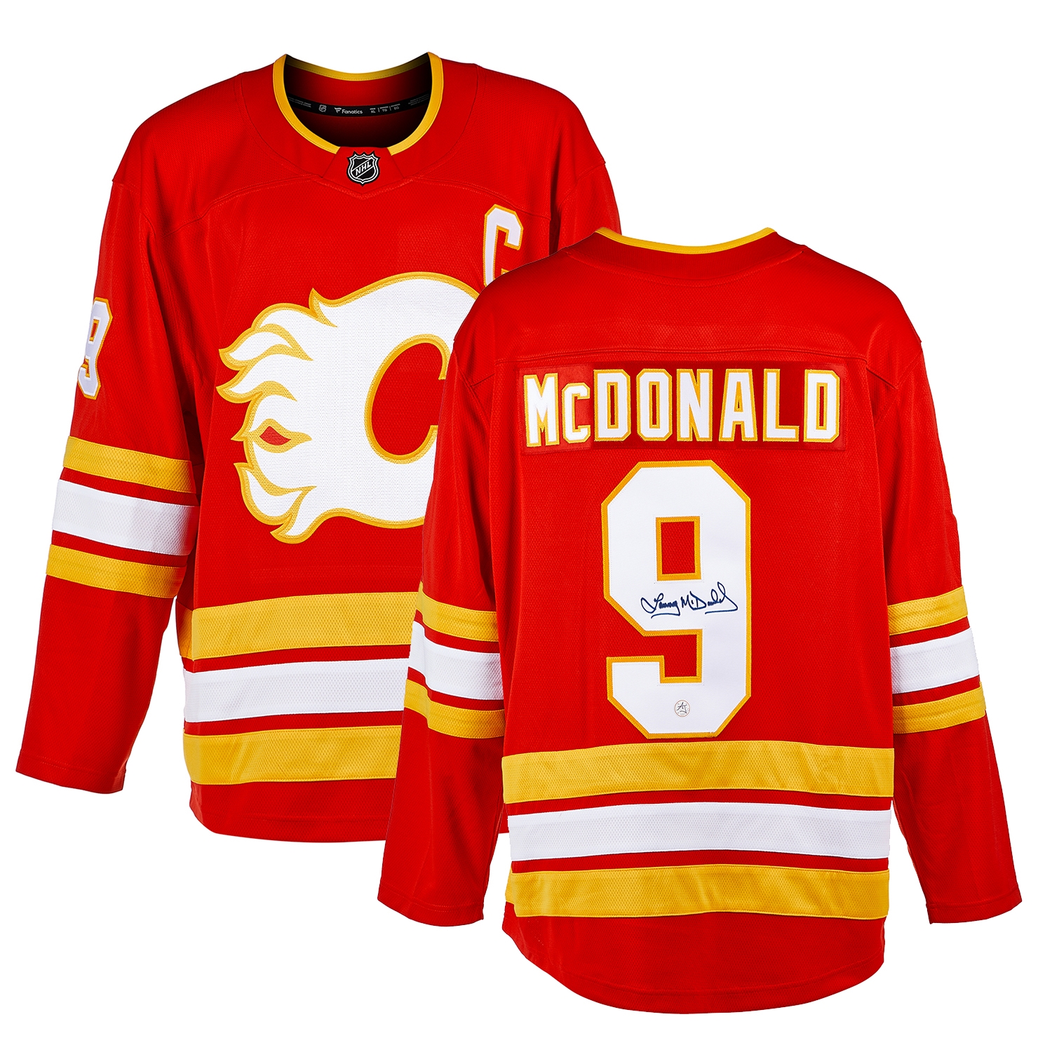 Lanny McDonald Autographed Calgary Flames Fanatics Jersey