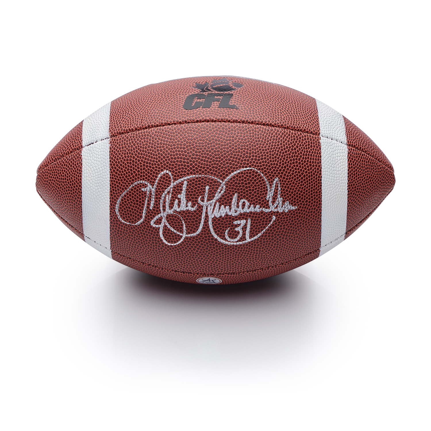 Mike Pinball Clemons Signed CFL Wilson Composite Football