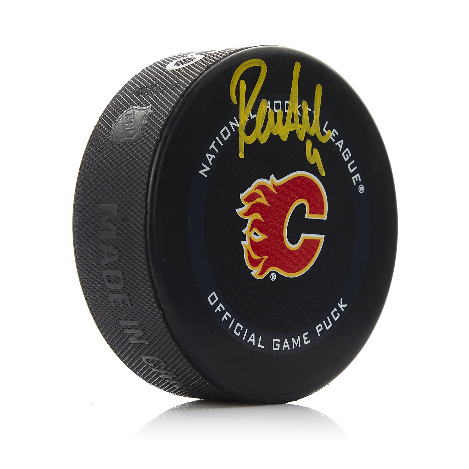 Rasmus Andersson Autographed Calgary Flames Official Game Puck