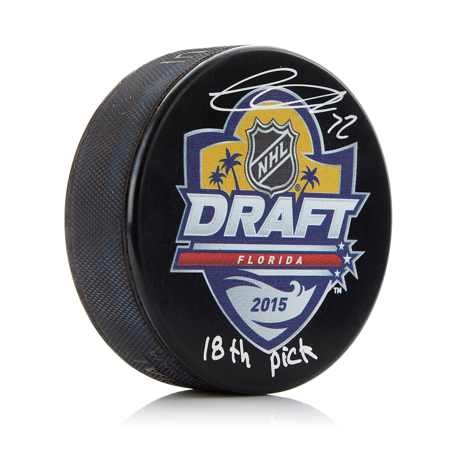 Thomas Chabot Signed 2015 NHL Entry Draft Puck with 18th Pick