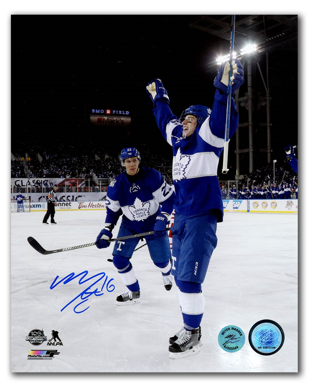 Mitch Marner Toronto Maple Leafs Signed 2017 Centennial Classic 8x10 Photo