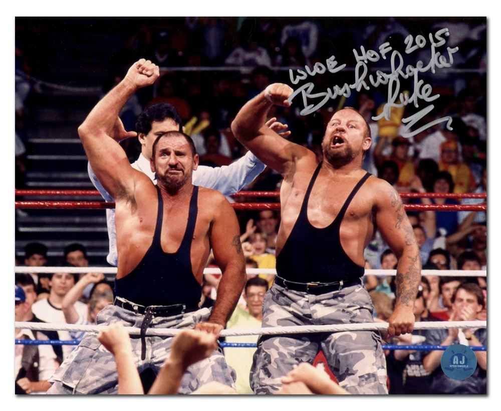 Bushwhacker Luke Autographed WWE Wrestling 8x10 Photo
