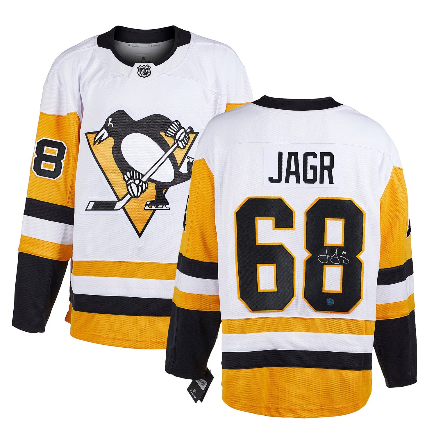 Jaromir Jagr Pittsburgh Penguins Signed White Fanatics Jersey