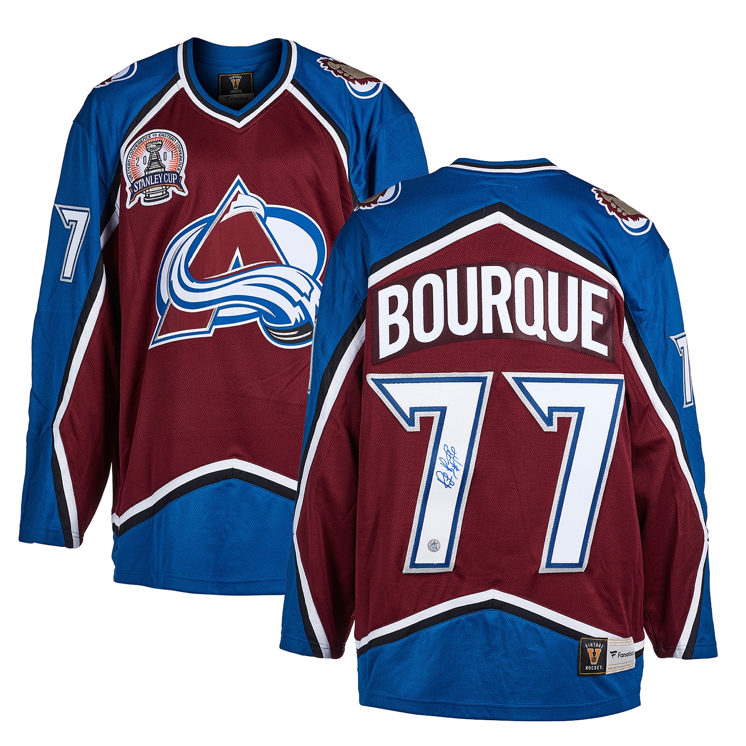 Ray Bourque Signed Colorado Avalanche 2001 Stanley Cup Fanatics Jersey