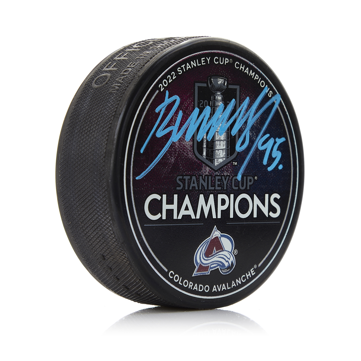 Andre Burakovsky Signed Colorado Avalanche 2022 Stanley Cup Puck