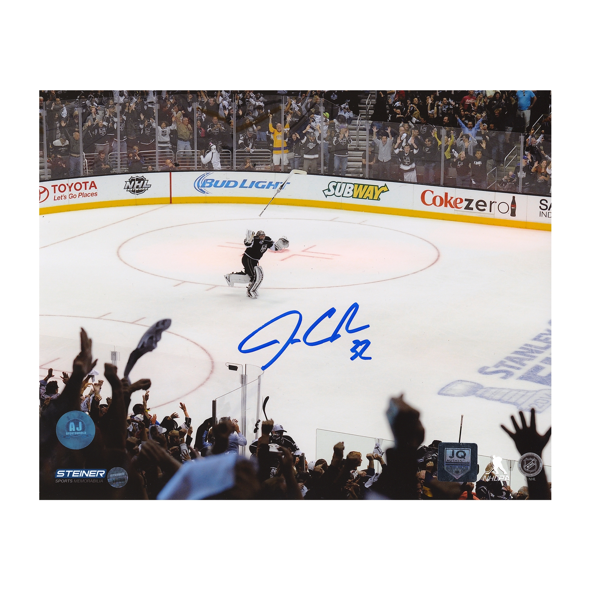 Jonathan Quick Los Angeles Kings Signed 2014 Stanley Cup 8x10 Photo