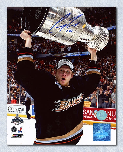 Corey Perry Anaheim Ducks Autographed 2007 Stanley Cup 8x10 Photo