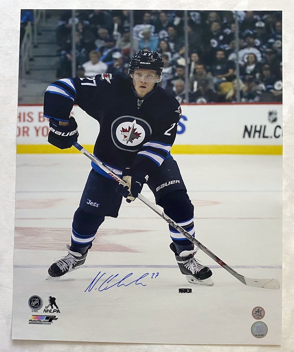 Nikolaj Ehlers Winnipeg Jets Signed 16x20 Photo