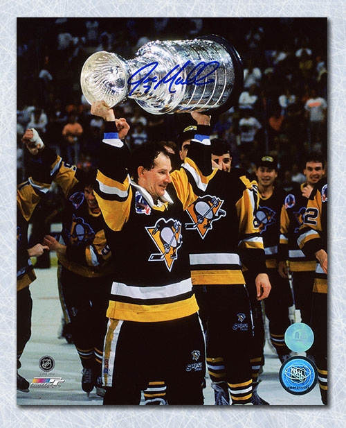 Joe Mullen Pittsburgh Penguins Autographed Stanley Cup 8x10 Photo