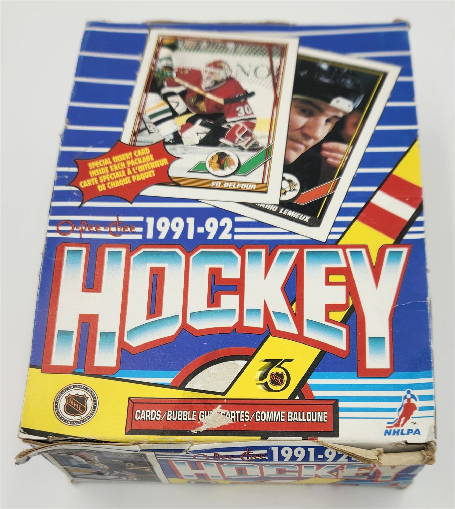 1991-92 O-Pee-Chee Hockey Trading Card Box with 35 Sealed Packs