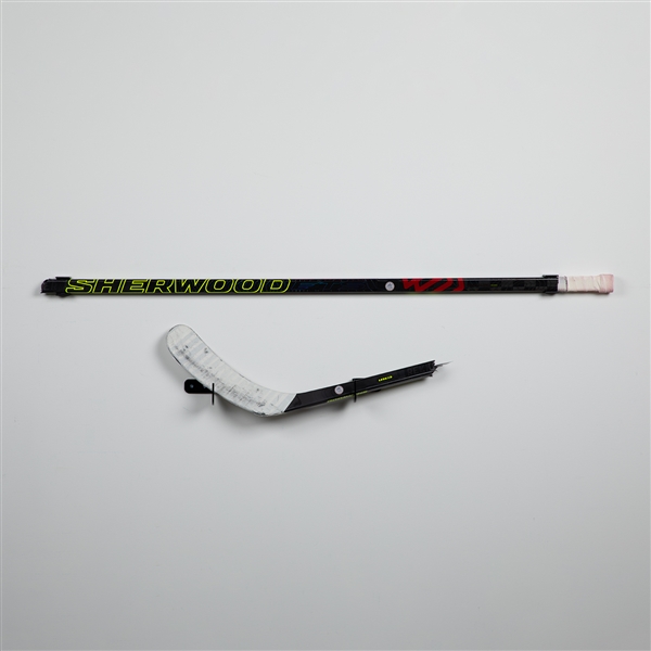 Connor Bedard Game Used Sherwood Rekker Broken Hockey Stick