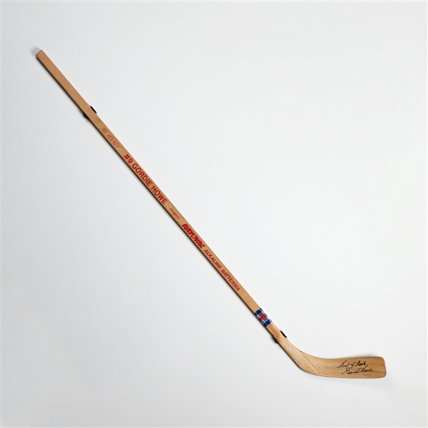 Gordie Howe Autographed Kitchener Wooden Hockey Stick