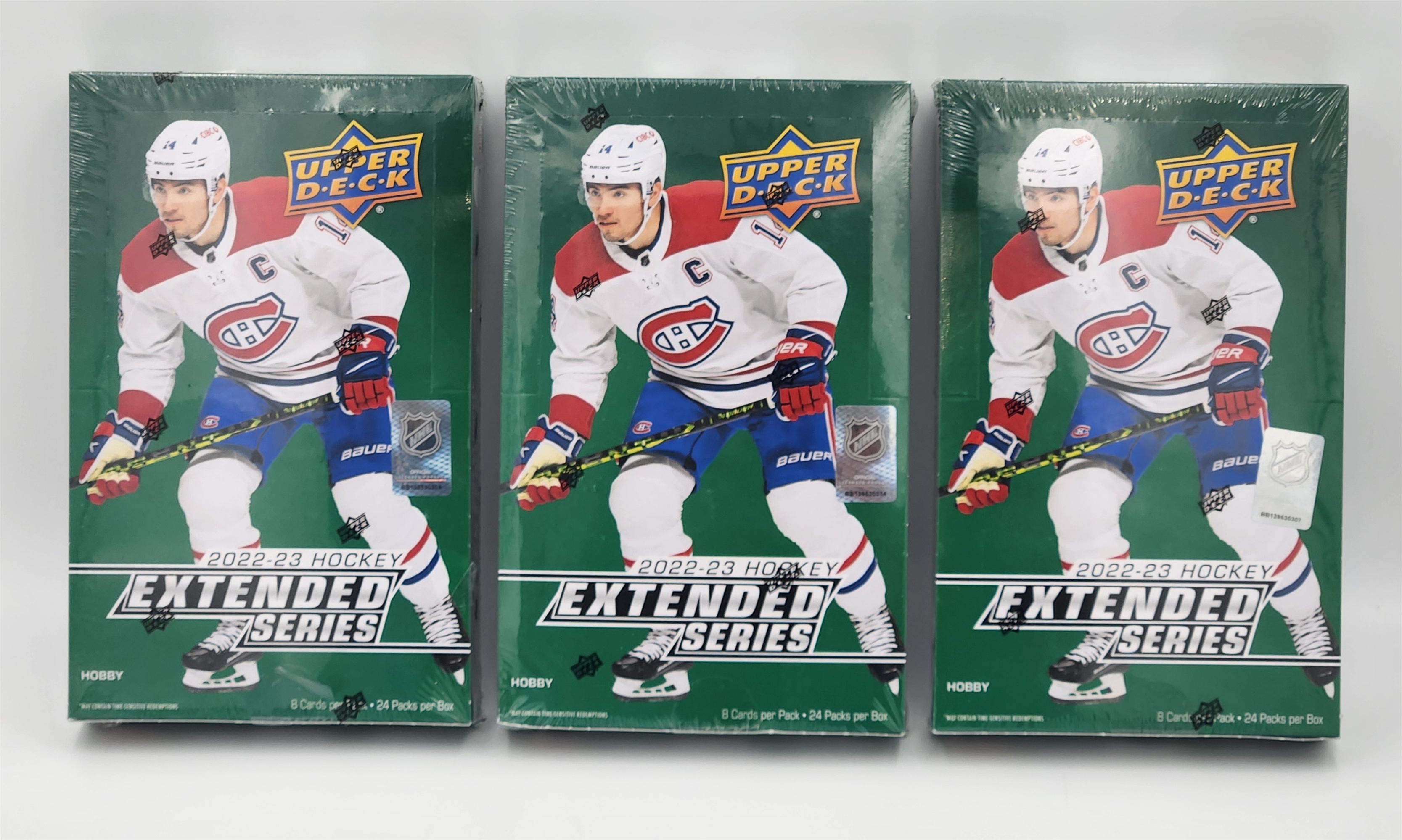 Lot Of 3 2022-23 Upper Deck Extended NHL Hockey Sealed Trading Cards Boxes
