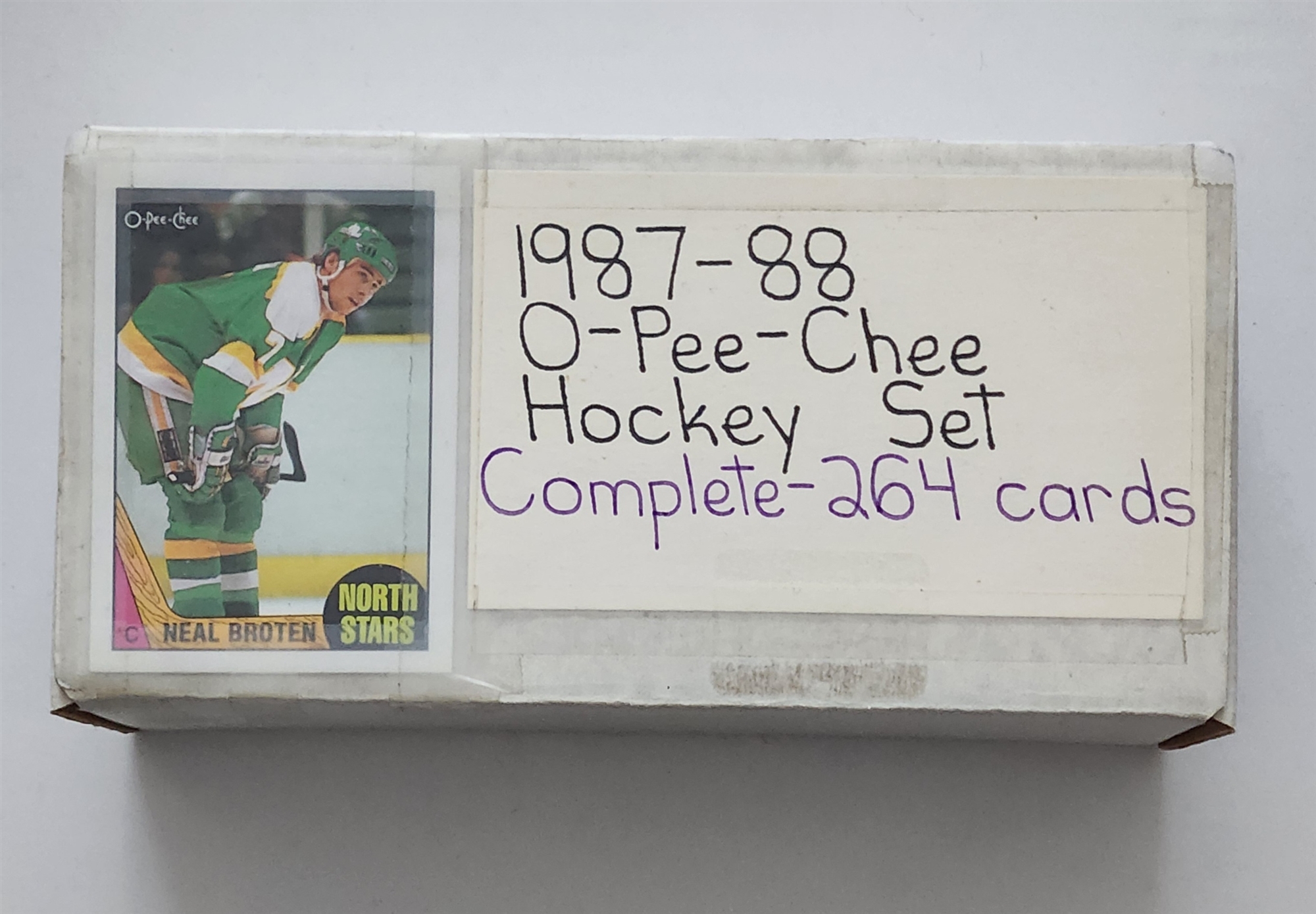 1987-88 O-Pee-Chee Hockey Complete Set With Robitaille & Oates Rookies