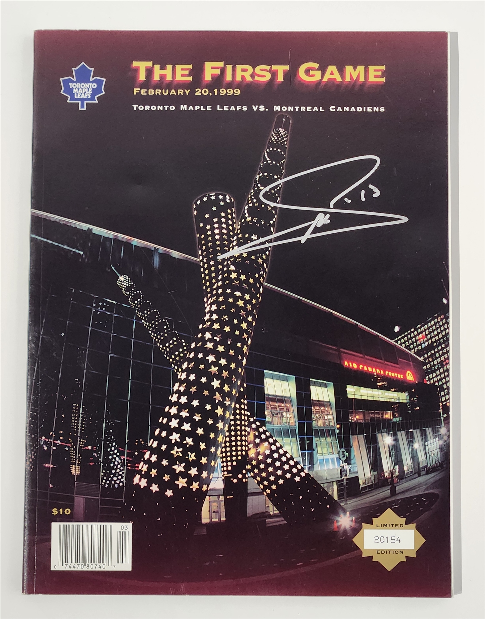 Mats Sundin Autographed Air Canada Centre First Game Official Program /LE