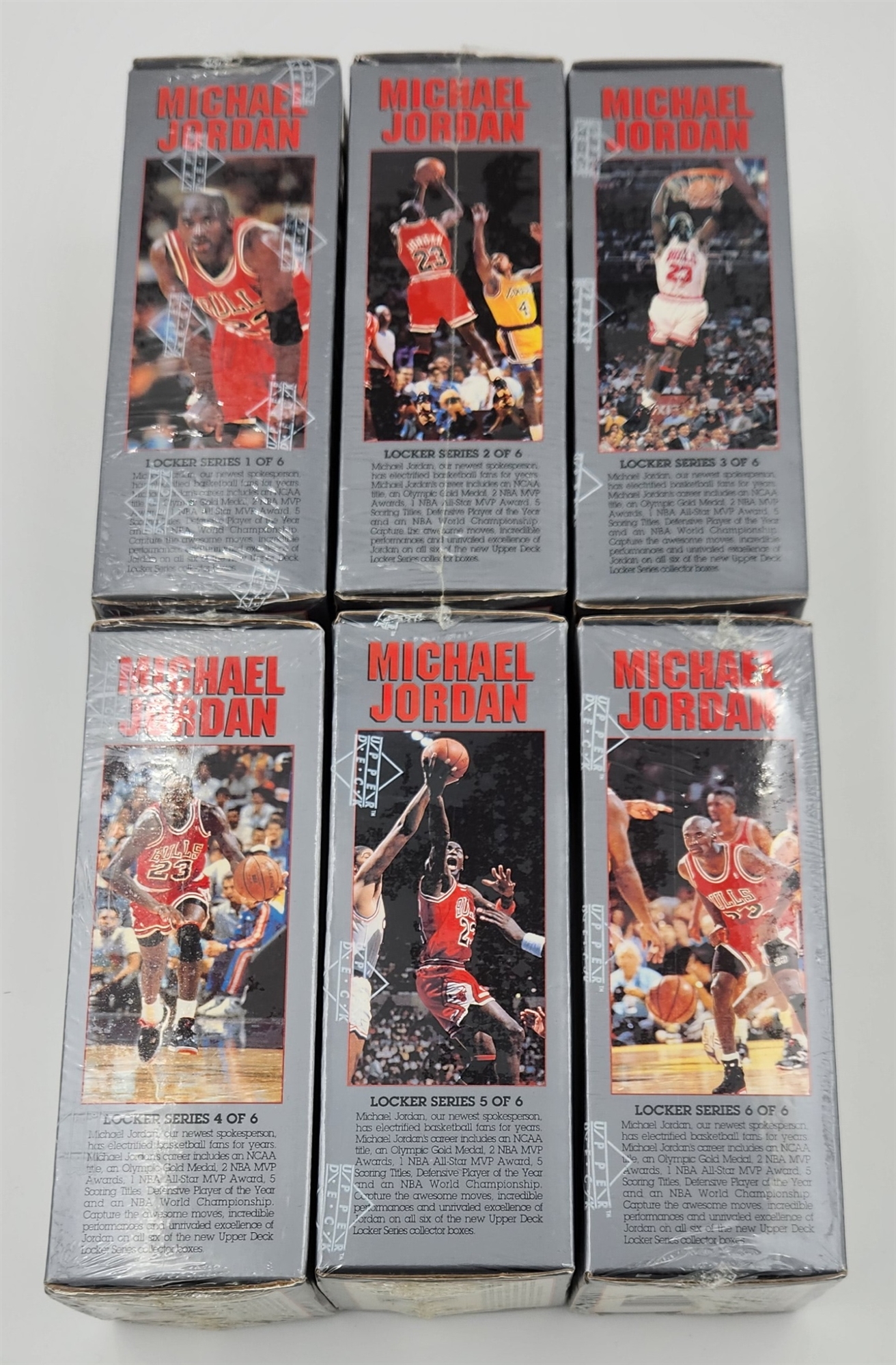 1991-92 Upper Deck Michael Jordan Locker Series Cards Lot Of 6 Sealed Boxes