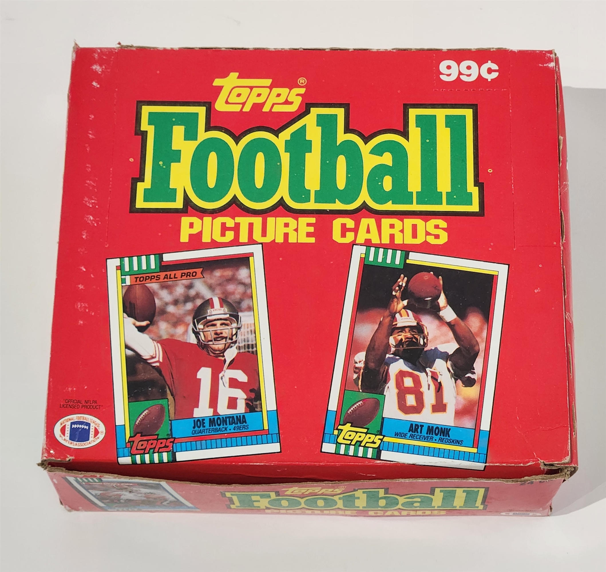 1990 Topps NFL Football Trading Card Box Cello Packs