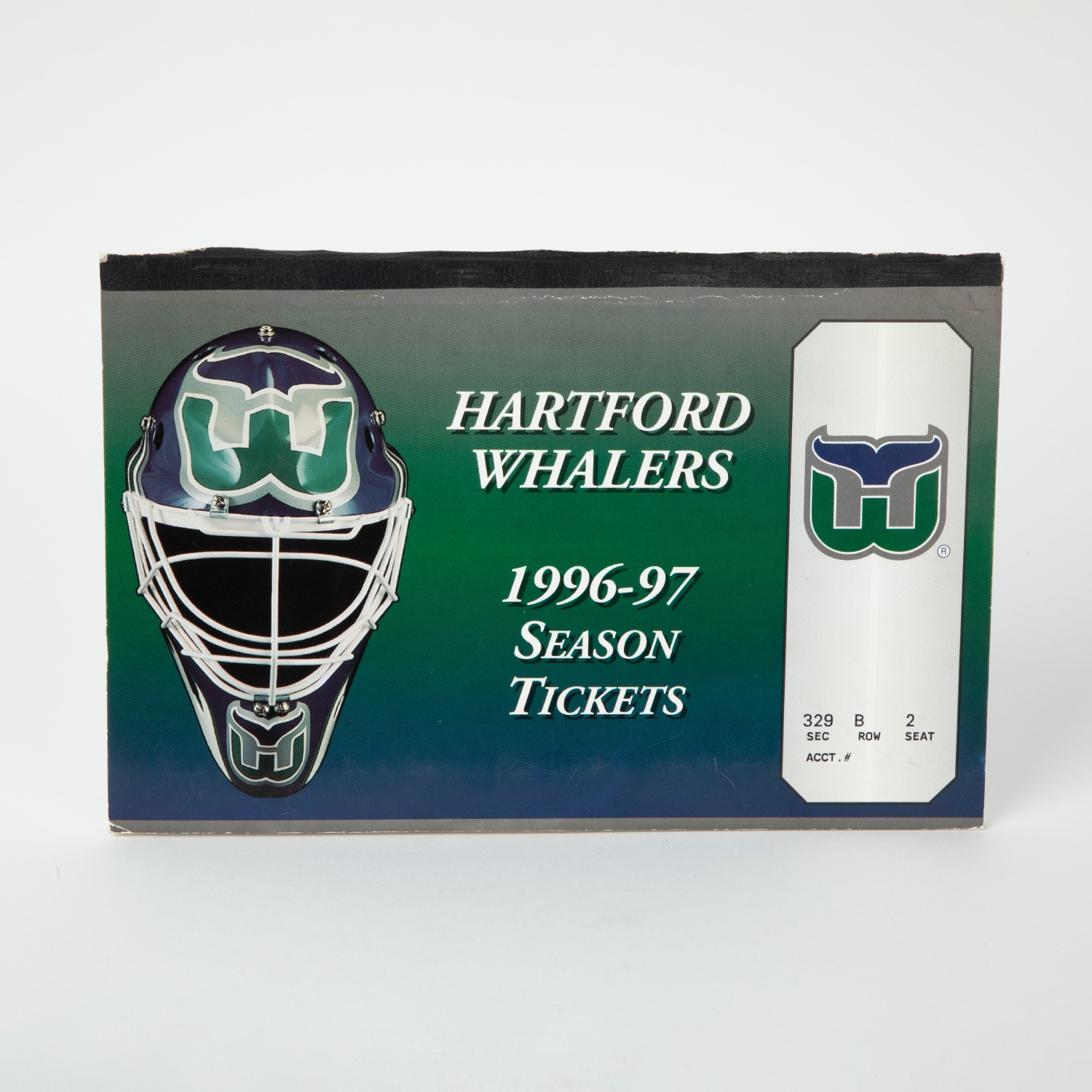 1996-97 Hartford Whalers Complete Season Tickets Booklet