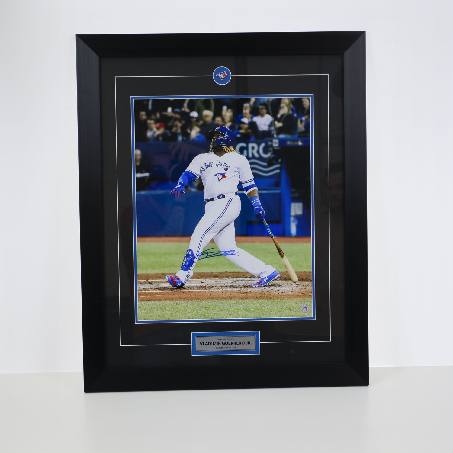 Vladimir Guerrero Jr Toronto Blue Jays Autographed Home Run 26x32 Frame